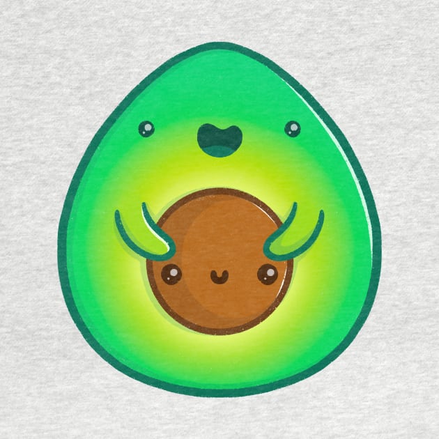 Avocuddle - Cute Kawaii Avocado by perdita00